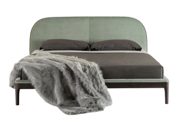 BERNINI - Velvet double bed with upholstered headboard by Tonin Casa - view 2